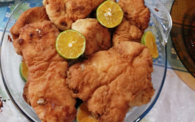 Peixe a milanesa