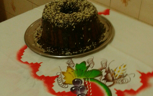 Bolo de micro-ondas de chocolate da Angélica