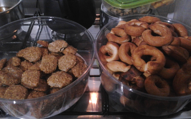 Biscoito de aveia e coco