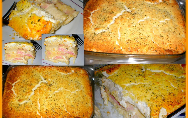 Lanche de forno delicioso