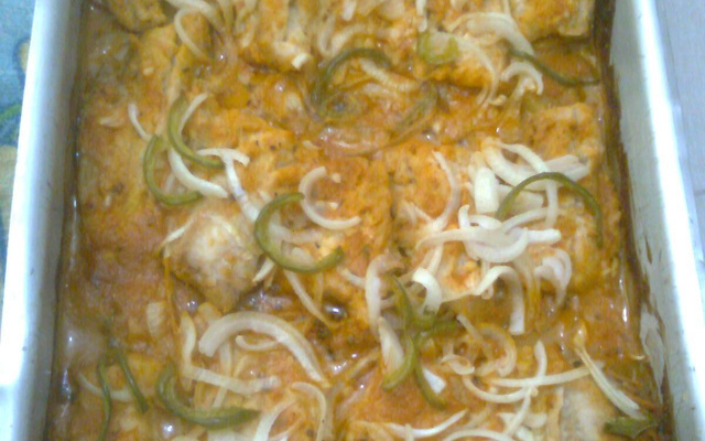 Filé de peixe assado