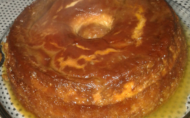 Bolo pudim de laranja