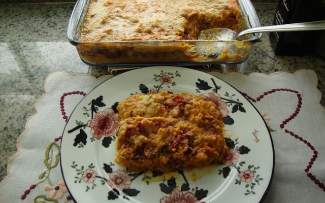 Escondidinho de carne seca com abóbora do Lucio Cezar