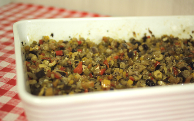 Antepasto de berinjela especial