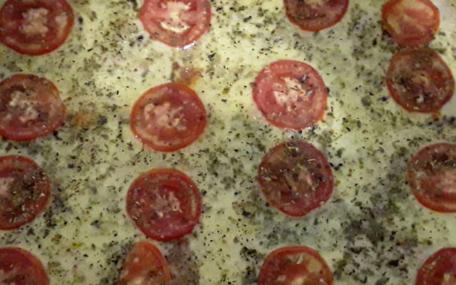 Pizza de pão de fôrma