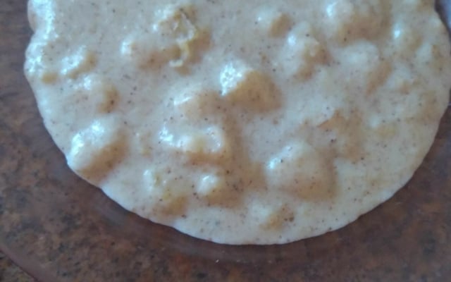 Mingau de aveia com banana e canela