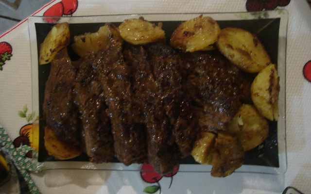 Picanha na mostarda e sal grosso