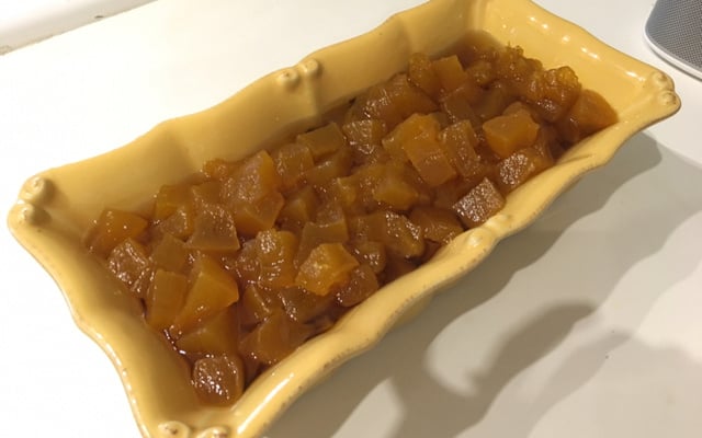 Doce de abóbora em pedaços