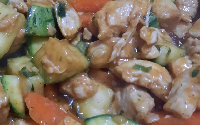 Picadinho de frango e mostarda