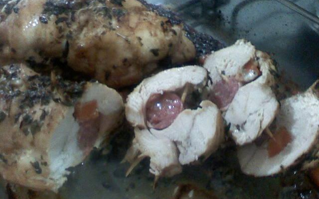 Peito de frango recheado