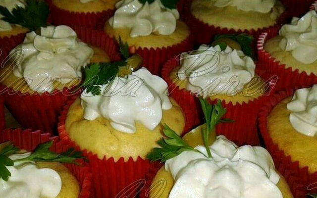 Cupcakes salgados da Aline