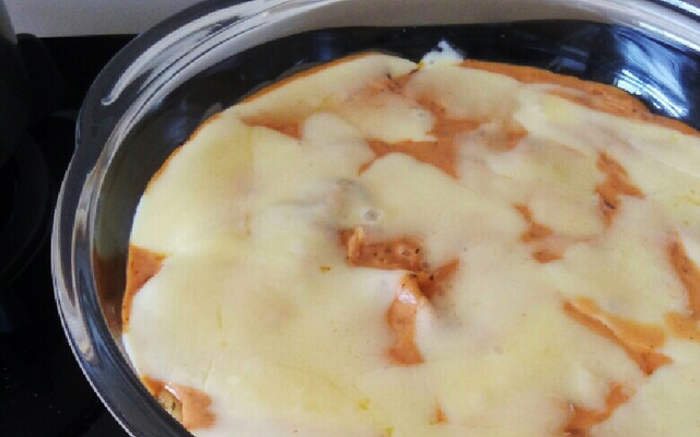 Bife à parmegiana casa comigo