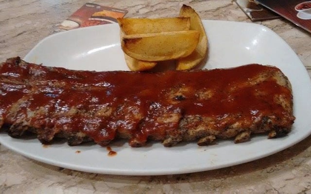 Costelinha de porco na grelha