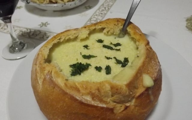Sopa creme de palmito