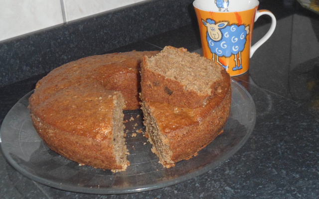Bolo de canela com maçã