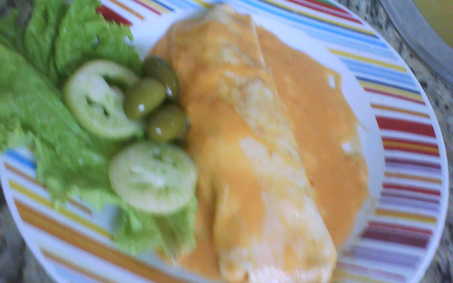 Panqueca de frango diferente