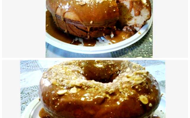 Bolo junino de paçoca