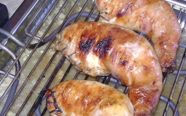 Coxa de frango recheada da Dona Maria