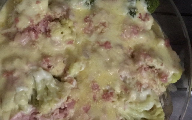 Couve-flor gratinada