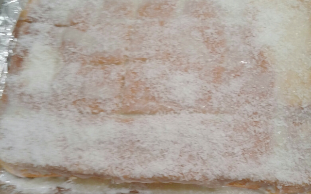 Bolo toalha felpuda de liquidificador