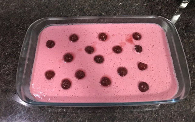 Mousse de frutas vermelhas