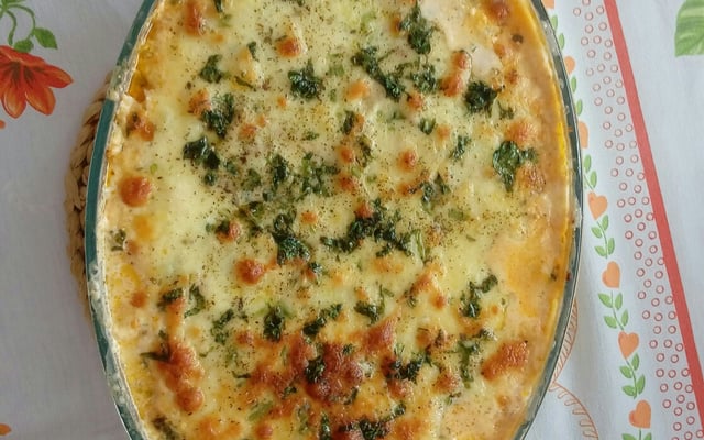 Lasanha de abobrinha com frango