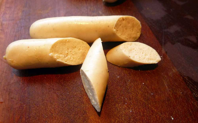 Linguiça de frango para aperitivo