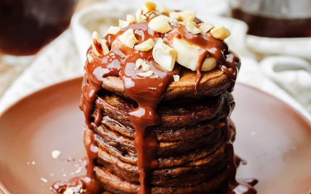 Panqueca de chocolate sem glúten e sem lactose