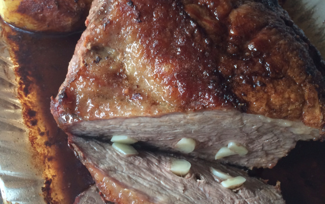 Picanha no alho ao forno