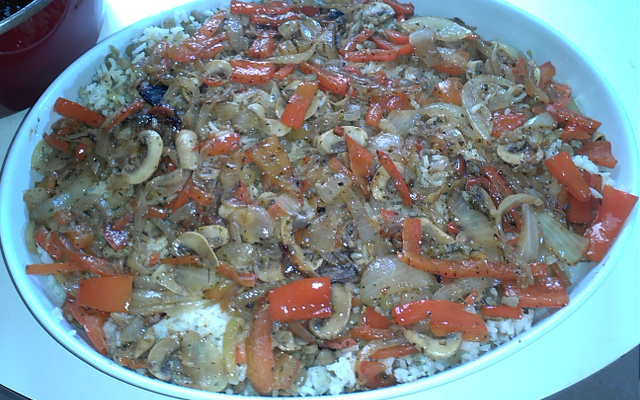 Arroz com lentilhas do Gutto