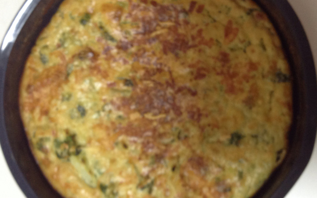 Bolo salgado de couve-flor