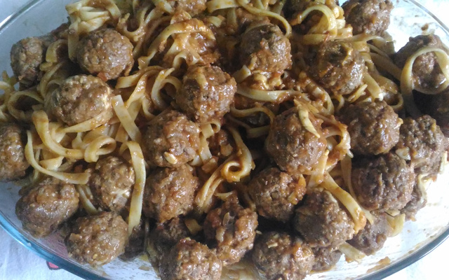 Almôndegas sem fritar da Vivi