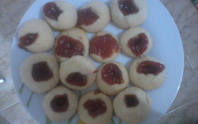 Biscoito amanteigado de goiabada