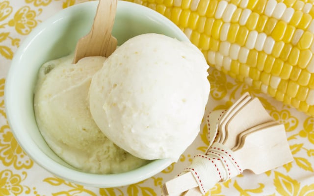 Sorvete de milho fácil