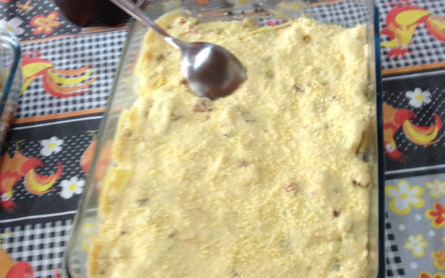 Batata suzy com creme de queijo