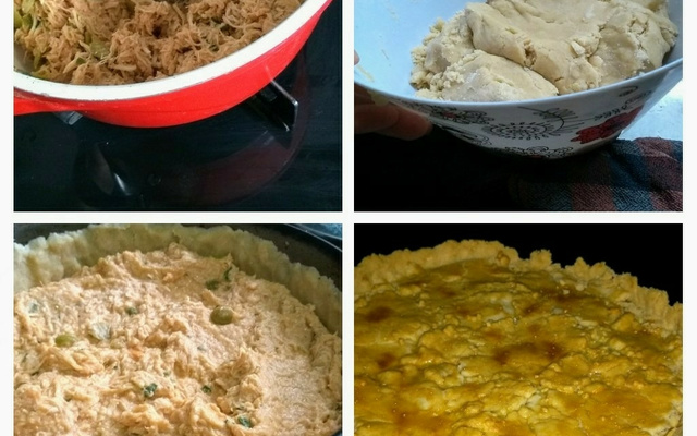 Torta de palmito com massa podre