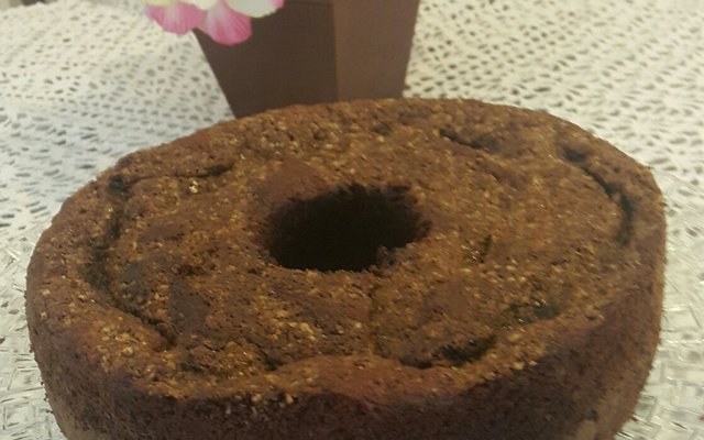 Bolo de banana com aveia