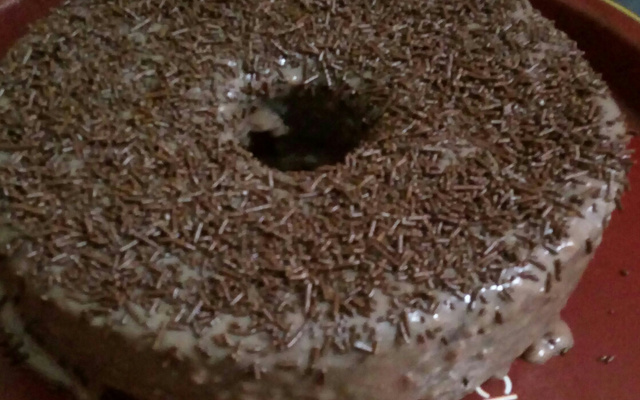 Bolo de chocolate molhado da Jú