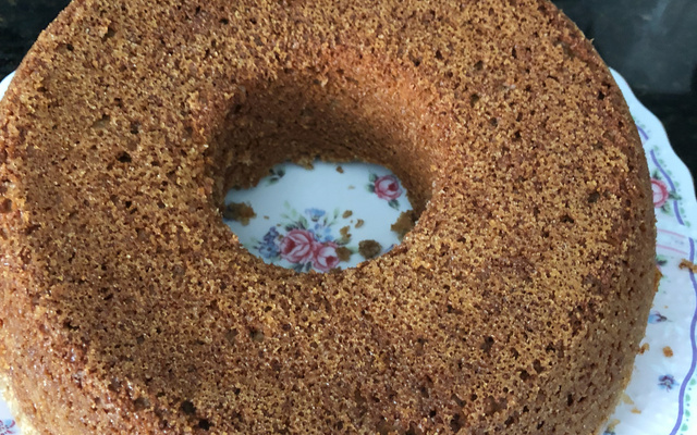 Bolo de banana com aveia