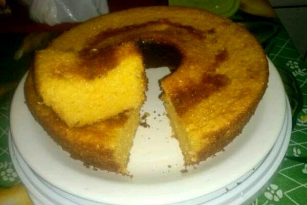 Bolo cremoso de flocão