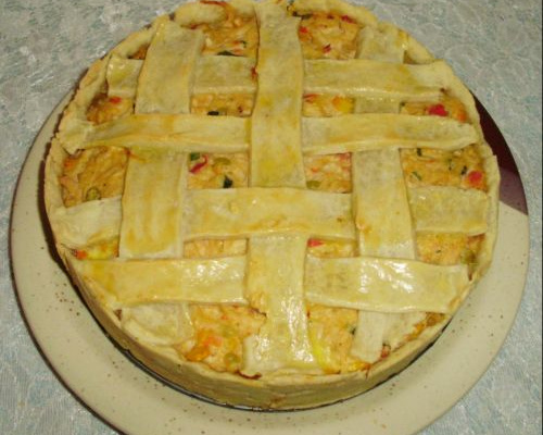 Torta de frango cremosa da Tatá