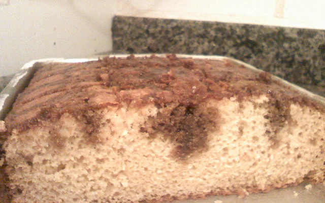 Bolo de laranja com creme de leite