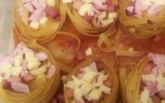 Cestinhas de macarrão