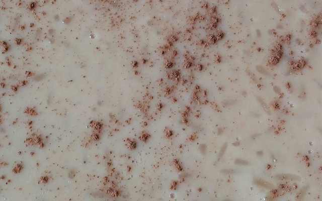 Arroz doce com açúcar queimado