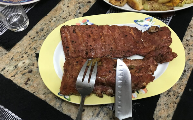 Costelinha de porco no forno