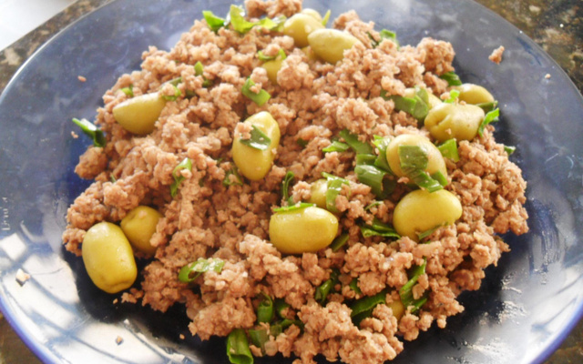 Carne moída saborosa