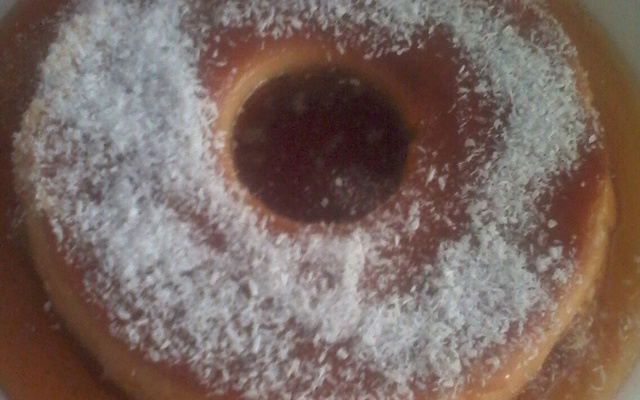 Pudim de queijo e leite condensado