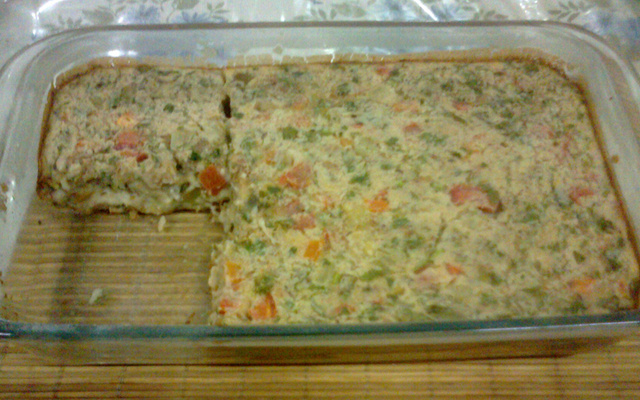 Torta de aveia e sardinha