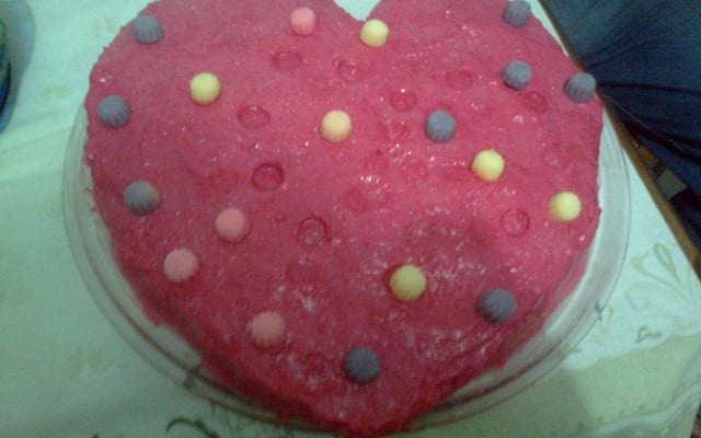 Bolo super fofo com gelatina