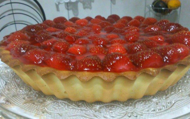 Torta de morango com iogurte